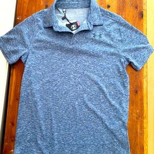 NWT Under armor boys heat gear polo